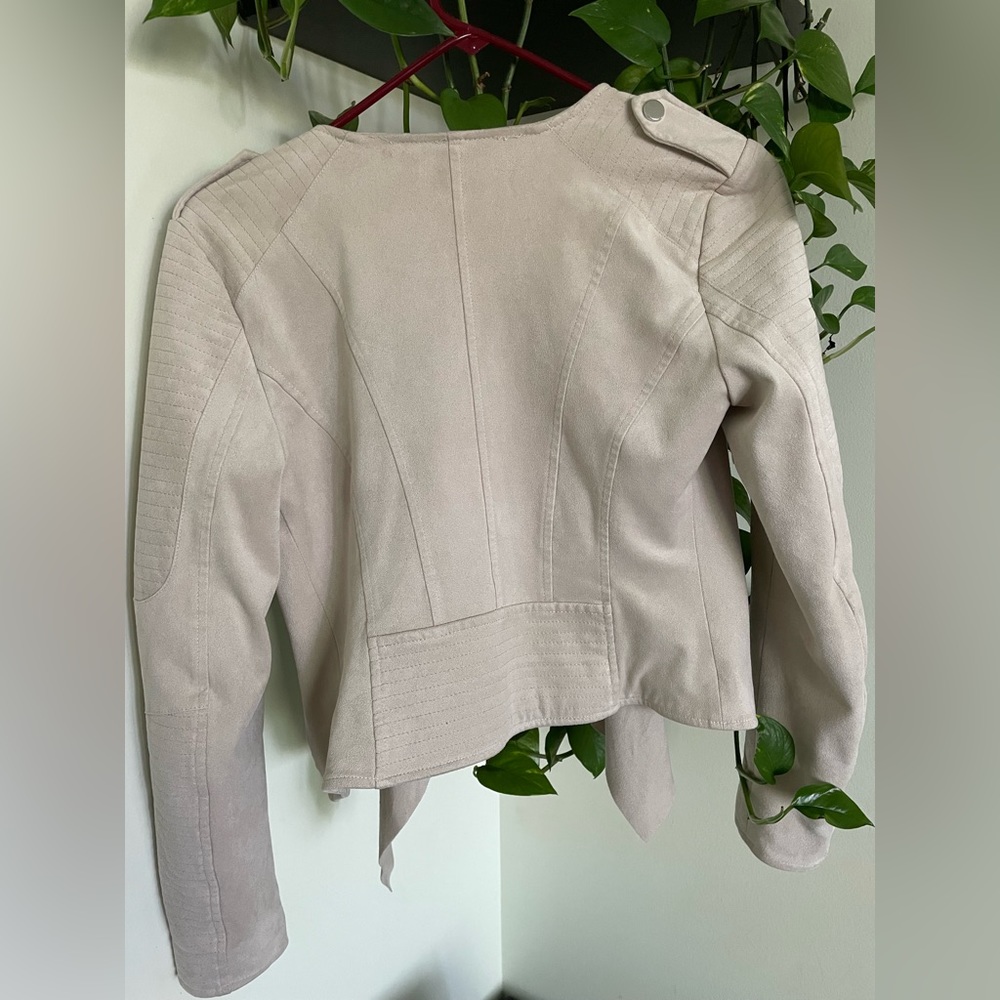 Ivory Open Front Crop Jacket - Picture 3 of 3